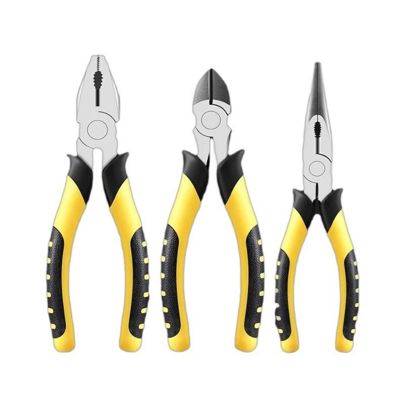 Industrial grade wire cutters, diagonal pliers, needle-nose pliers