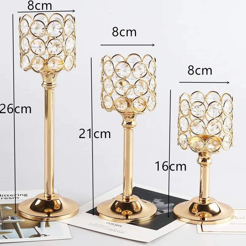 Crystal candle cups