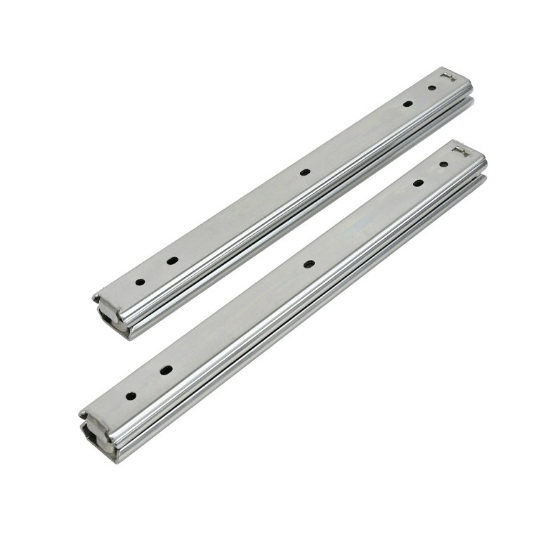 8-inch to 20-inch, 27mm wide three-section steel slide rails