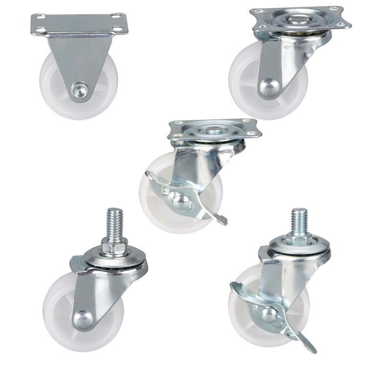 1.5-inch, 2-inch, 2.5-inch and 3-inch Black PP Furniture wheels