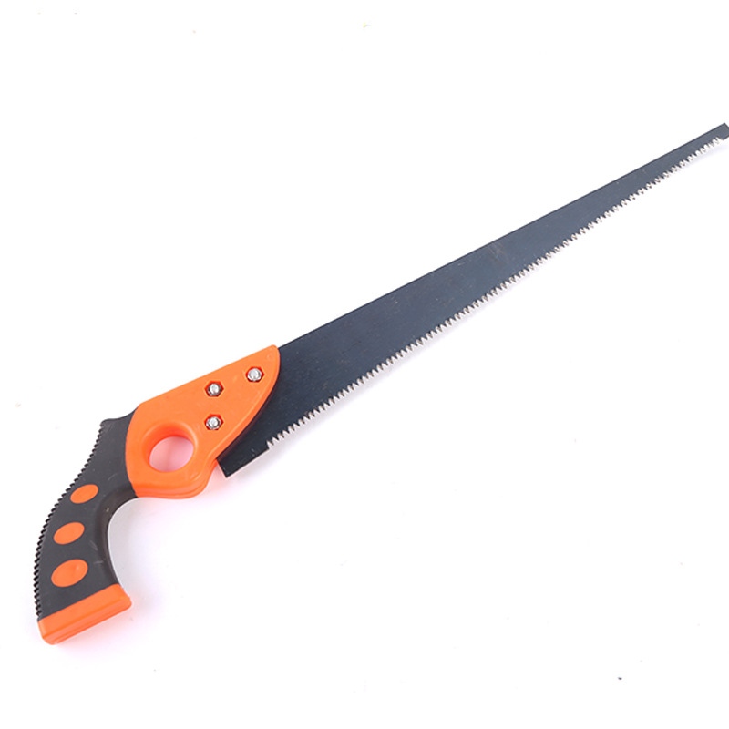 Cocktail saw with orange and black handle