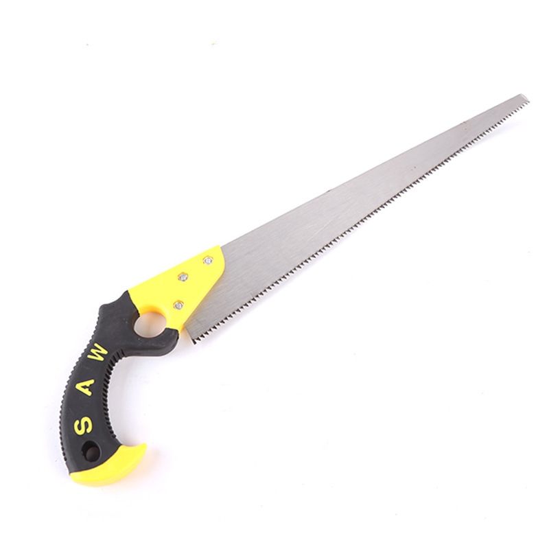 Cocktail saw with yellow and black handle