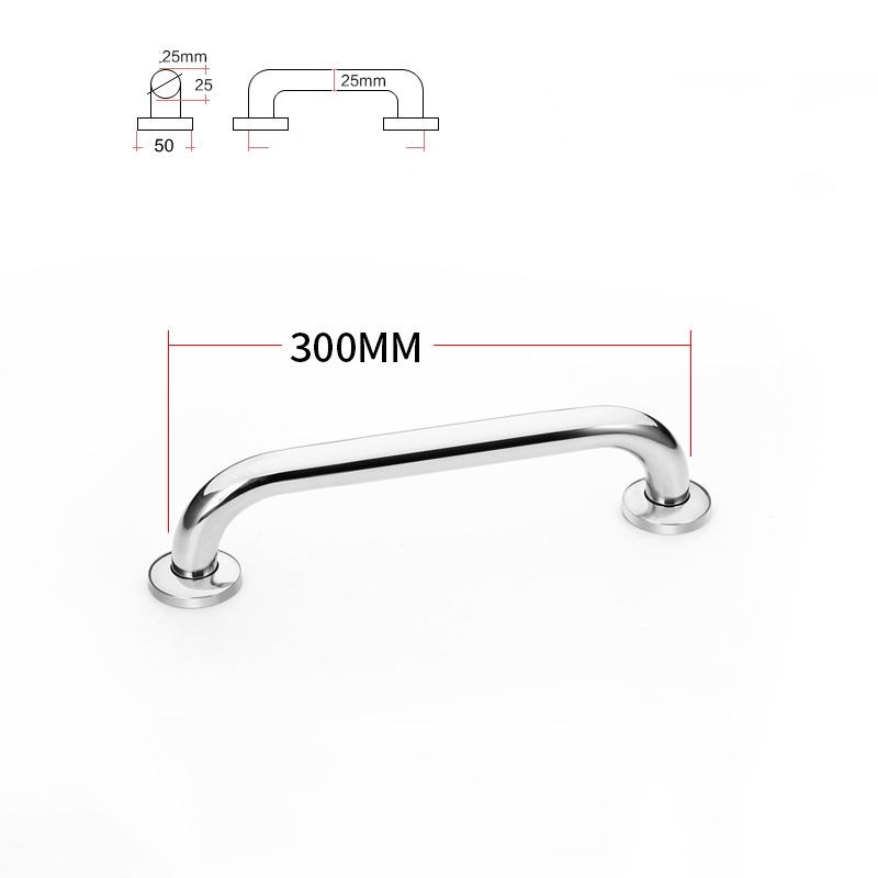 Dia25mm 201 stainless steel 250-600mm bathroom grab bars