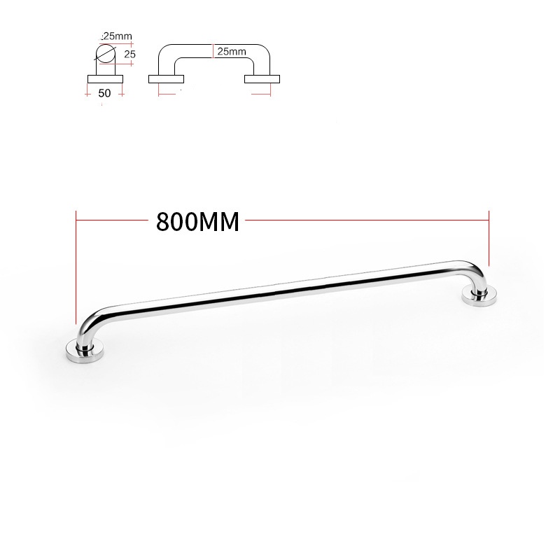 Dia25mm 201 stainless steel 250-800mm bathroom grab bars