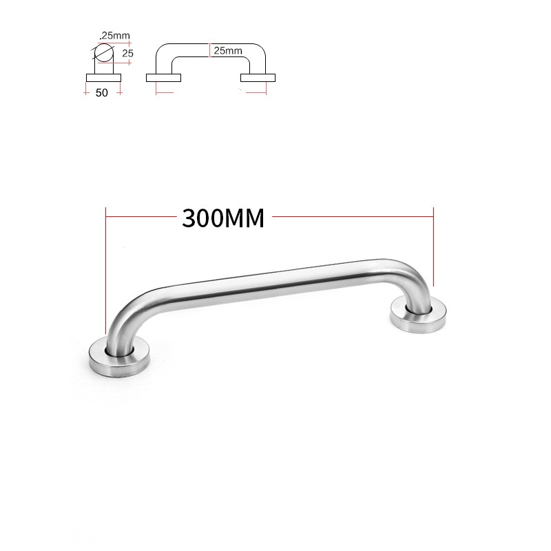 Dia25mm 201 stainless steel 300-600mm bathroom grab bars