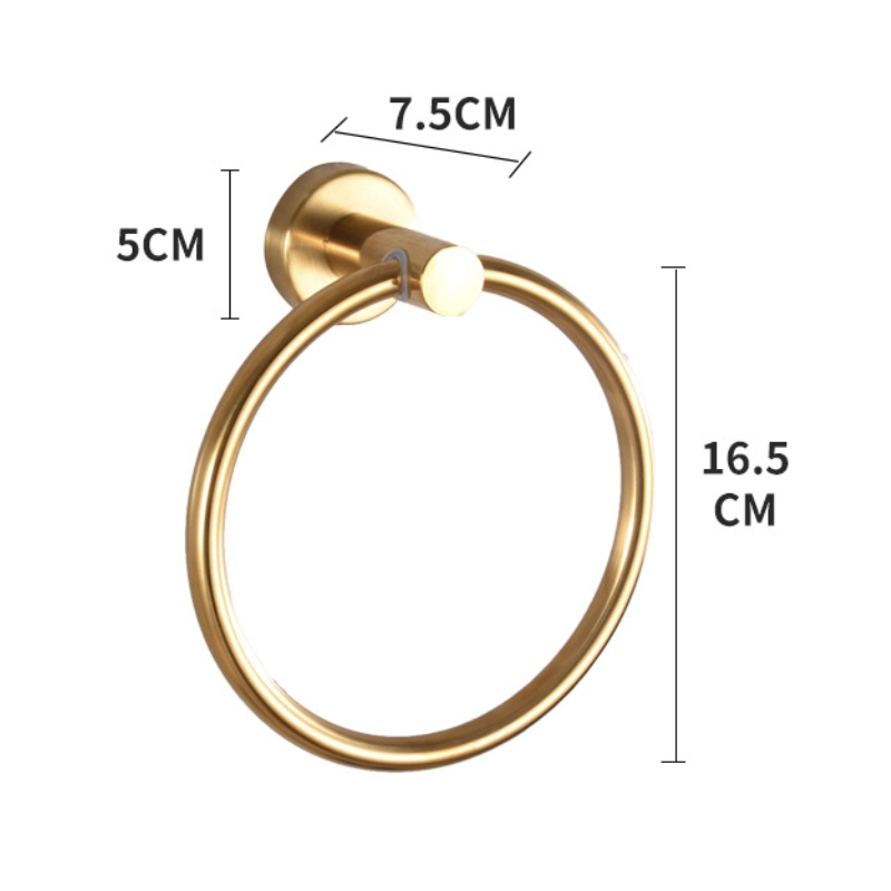 Stainless steel round towel ring