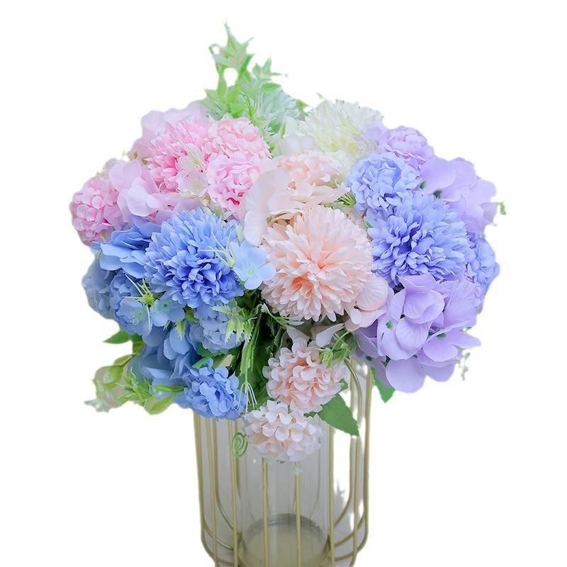 Artificial Multicolor Hydrangea