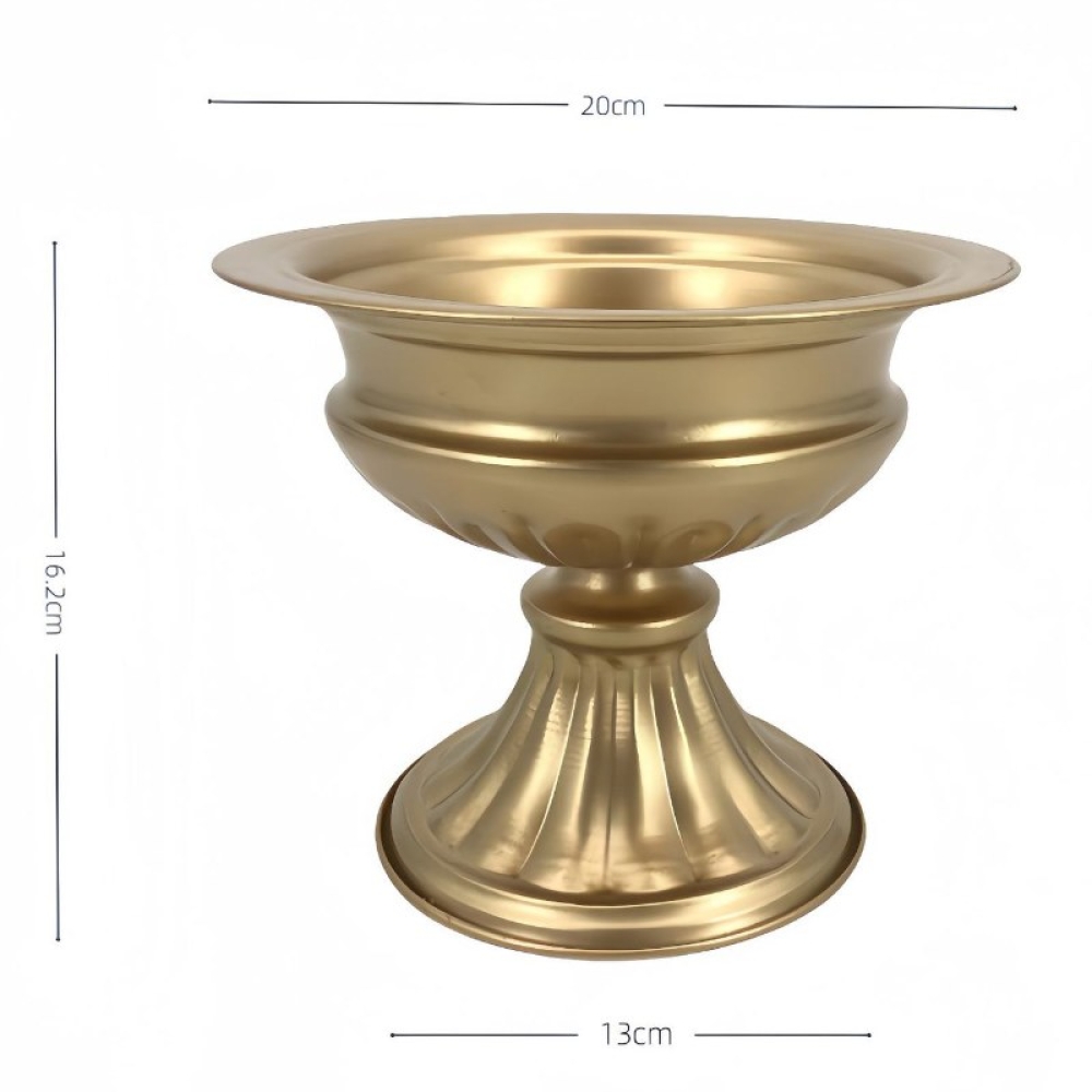 Gold iron flower vase