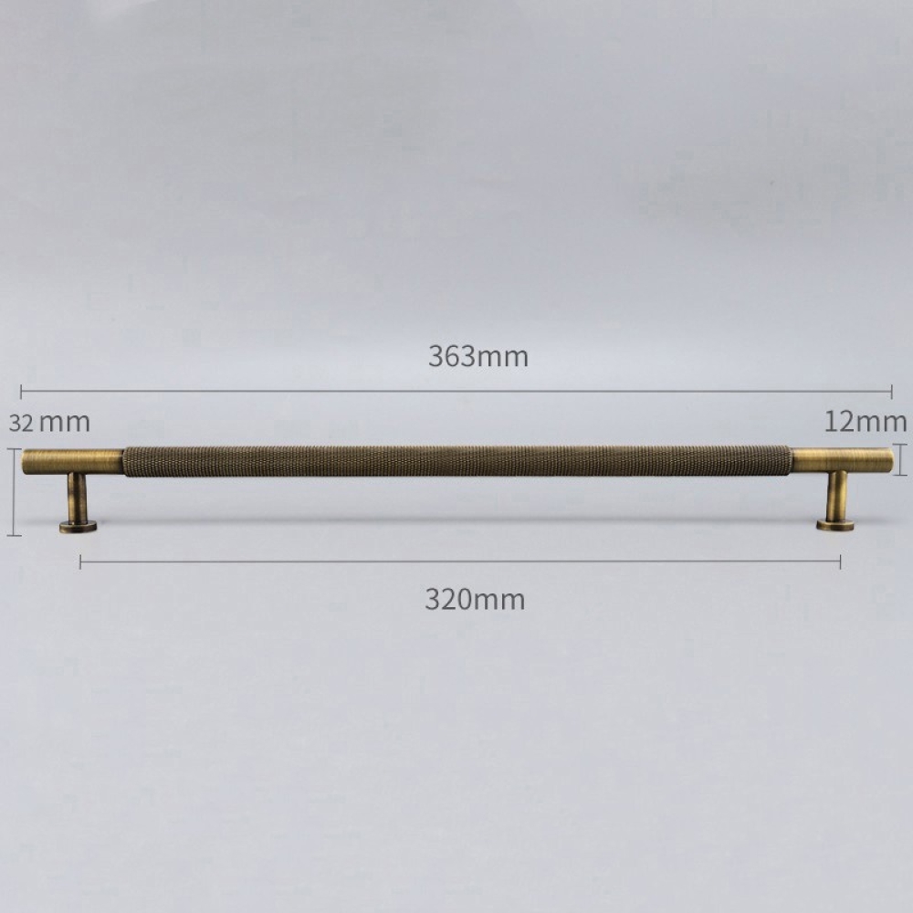 Bronze-colored brass handle