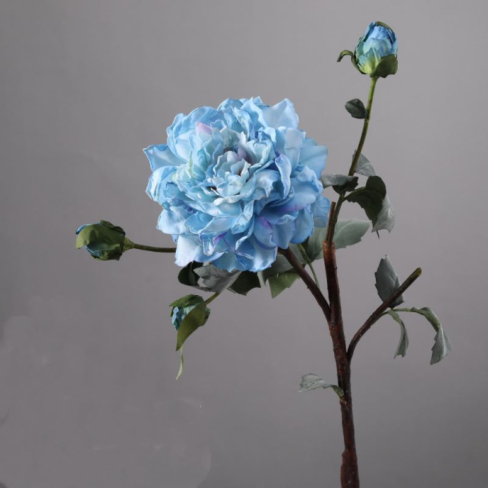 Simulated multi-colored peony branches