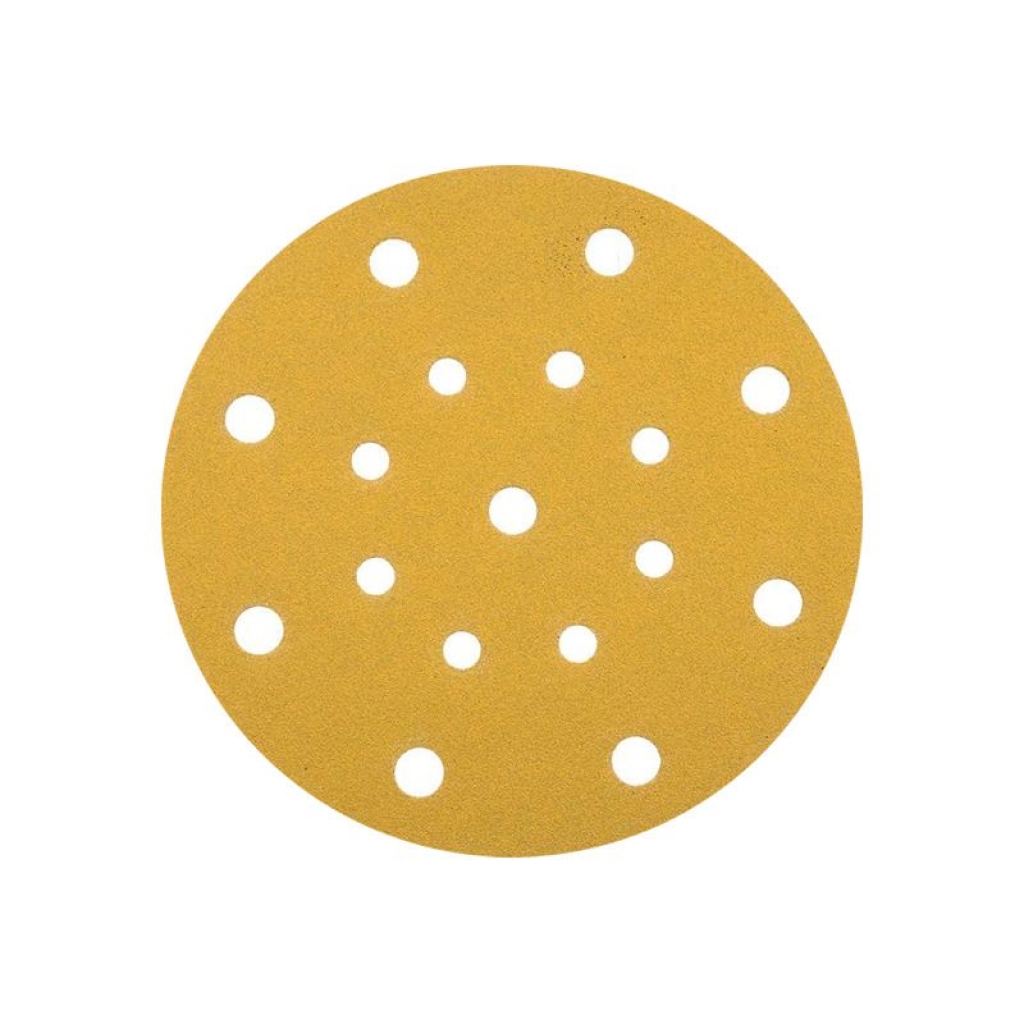 6-inch 17-hole yellow flocked sandpaper