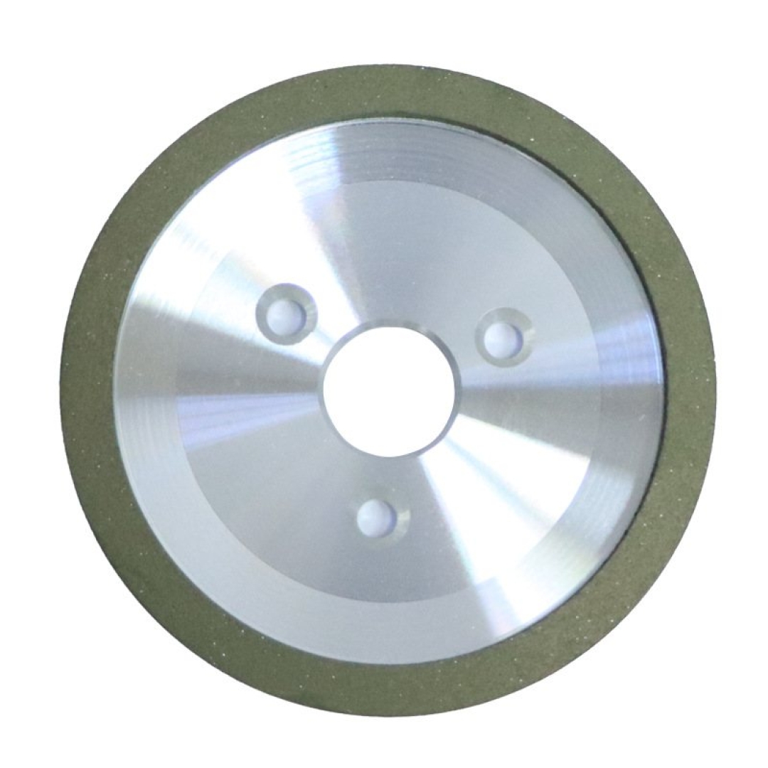 Three-hole disc-shaped diamond resin bonded grinding wheel
