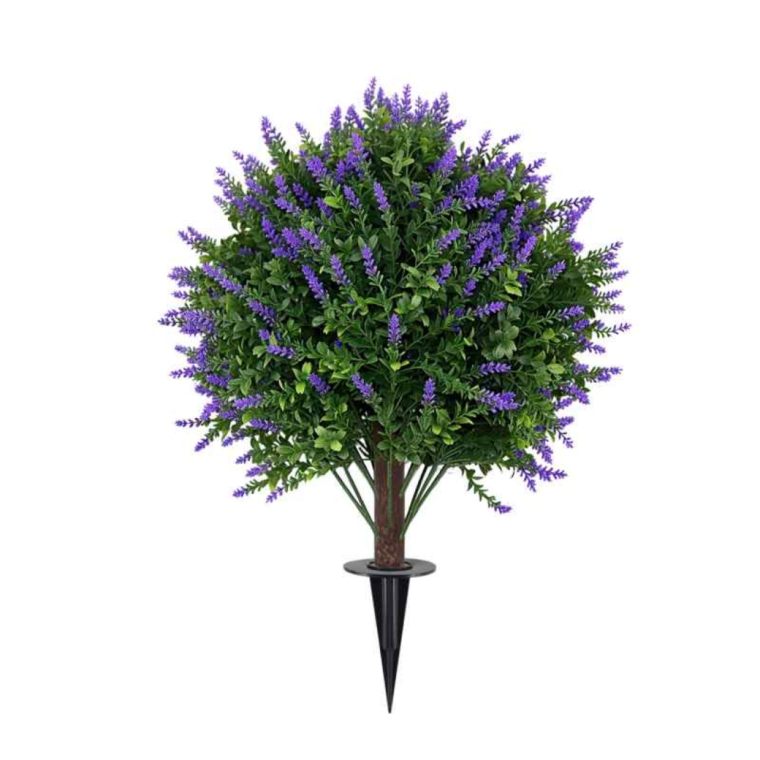 60cm Artificial lavender planted in the ground