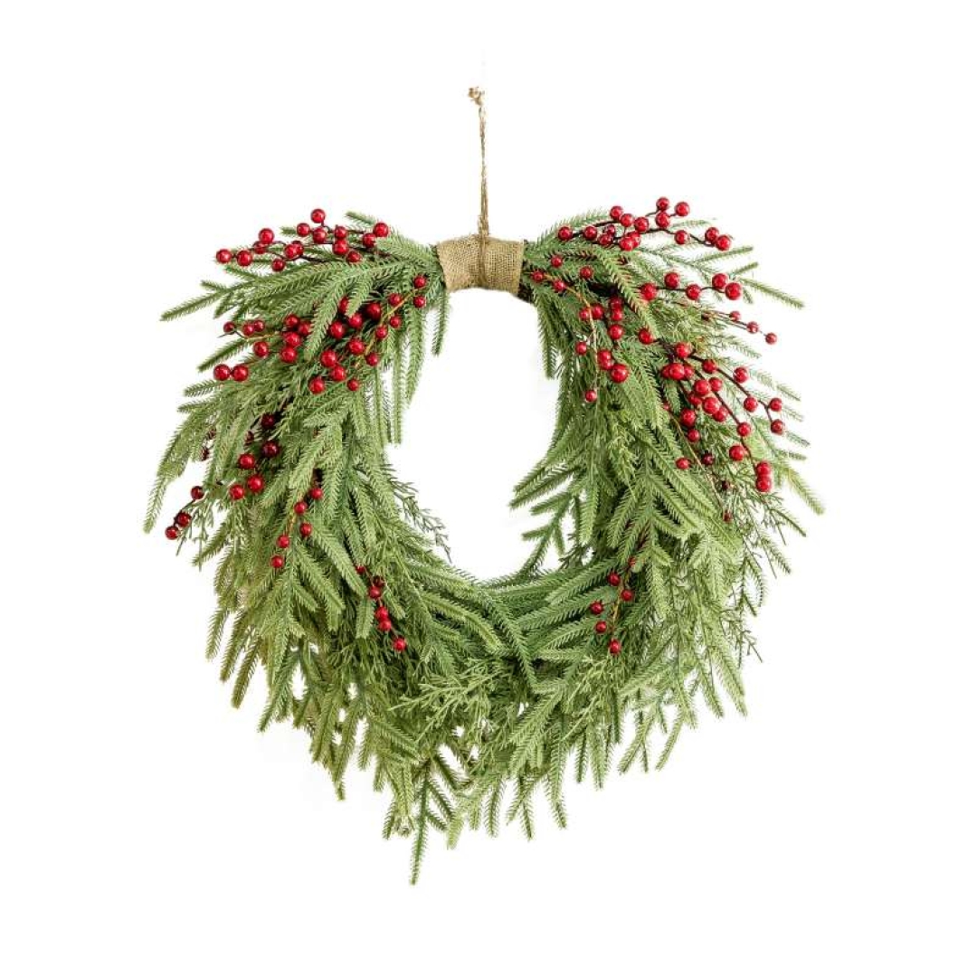 60cm Simulated Pine Branch Christmas Wreath