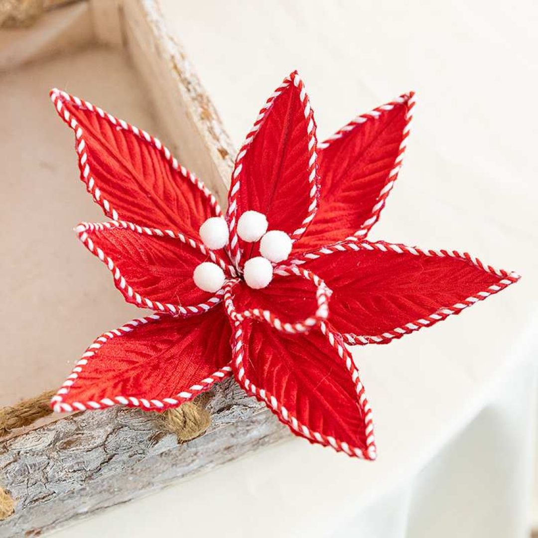 25cm velvet flower head