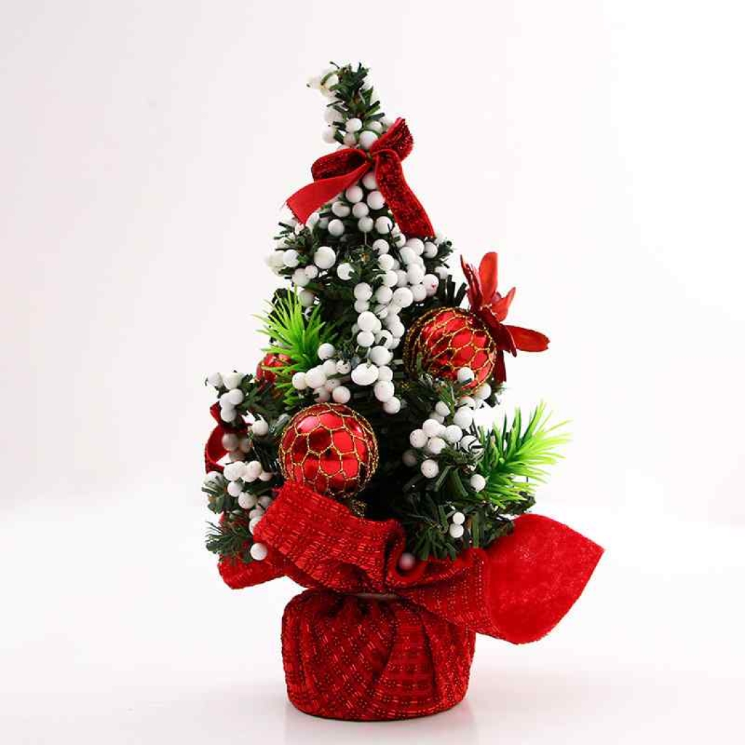 Plastic mini Christmas tree ornament