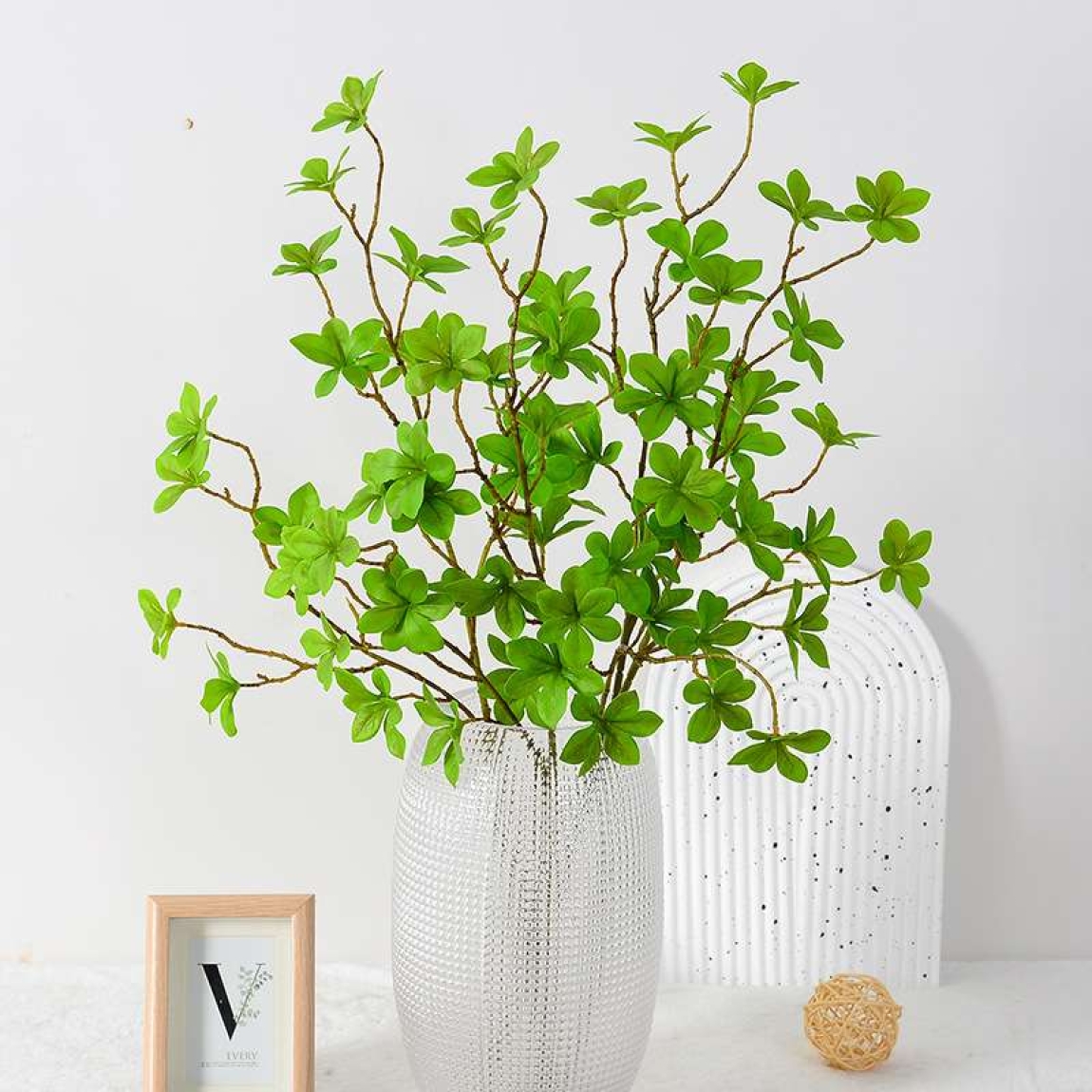 Simulated Leaf Japanese Hanging Clock