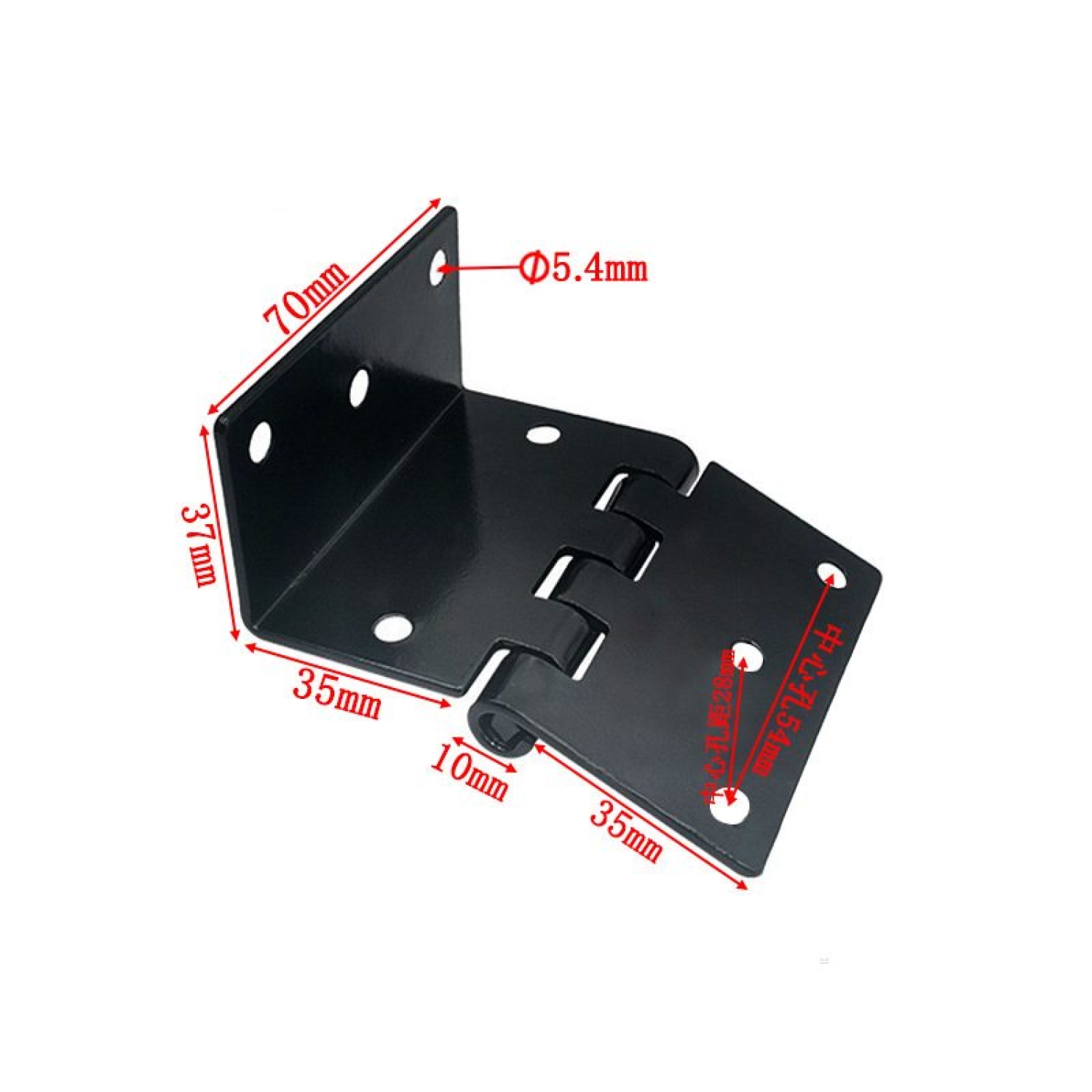 Stamping and electroplating Tri-fold hinge
