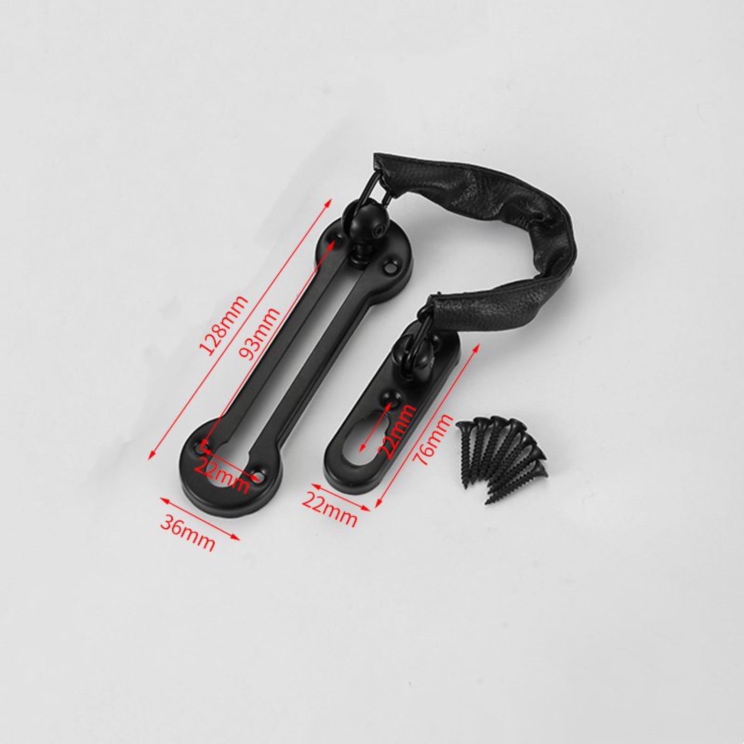 Stainless steel security door chain
