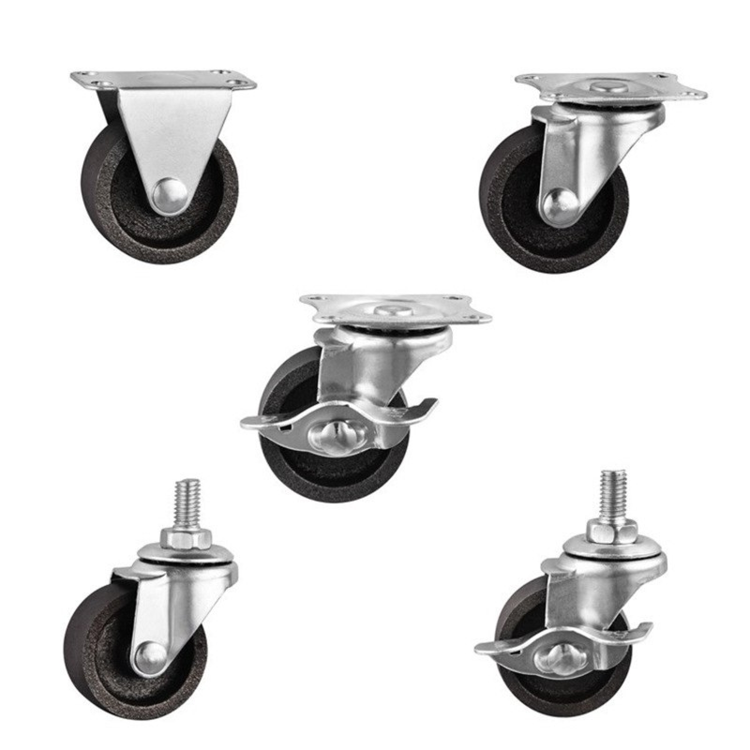 1.5-inch, 2-inch, 2.5-inch and 3-inch cast iron Caster