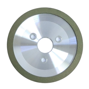 Three-hole disc-shaped diamond resin bonded grinding wheel