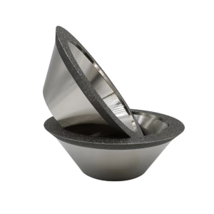 45-degree slotted, beveled bowl-shaped diamond sharp and wear-resistant grinding wheel