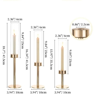 Metal andlestick three-piece set wholesale