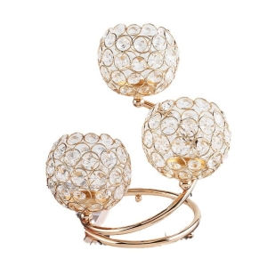 Wholesale Crystal metal candlestick