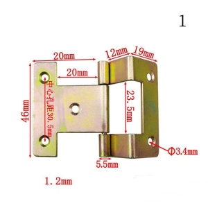Iron three-fold hinge