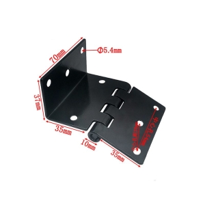 Stamping and electroplating Tri-fold hinge