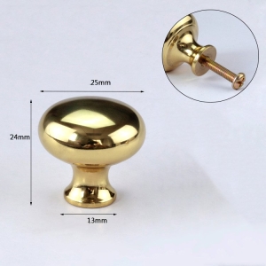 Mirror polishing Brass Doorknob Wholesale