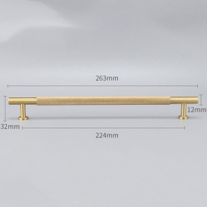 Matte Brass hardware handles