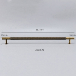 Bronze-colored brass handle