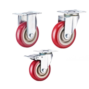 2.5-inch, 3-inch, 4-inch and 5-inch medium PVC wheels