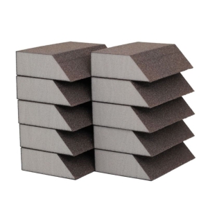 Angled sponge sand block