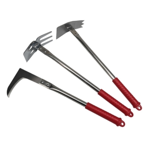 Stainless steel hoes and weeding knives