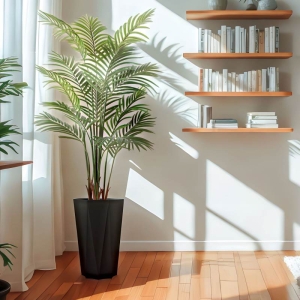 Diamond-shaped plastic flower pot