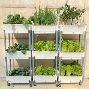 Multi-layer Plastic pots for vegetable planting