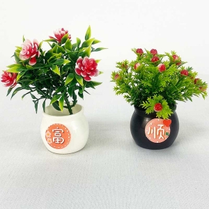 Wholesale plastic flower pots shaped like wine jars