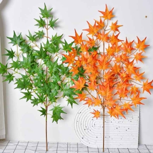 Simulated maple leaves