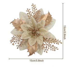 Christmas trees artificial flower heads