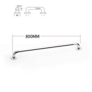 Dia25mm 201 stainless steel 250-800mm bathroom grab bars