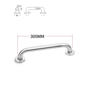 Dia25mm 201 stainless steel 300-600mm bathroom grab bars