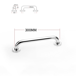 Dia25mm 201 stainless steel 300-600mm bathroom grab bars wholesale