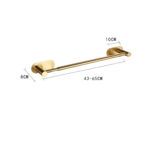 Stainless steel no-drill scalable towel bar