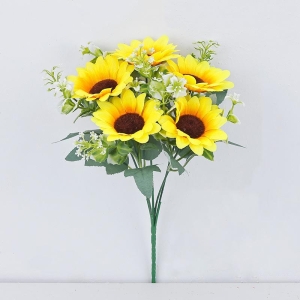 A fake sunflower with five branches