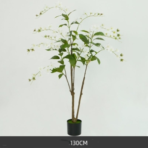 Simulated 130-180cm white weeping jasmine