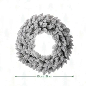 45-50cm flocked wreath