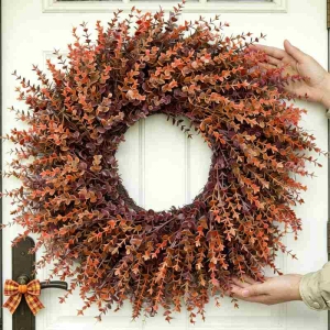 Simulated Eucalyptus Wreath