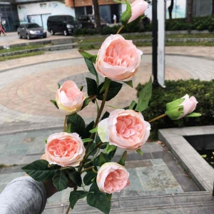 Artificial roses with seven flower heads